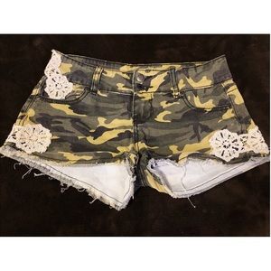 Rue21 Camo Jean Shorts